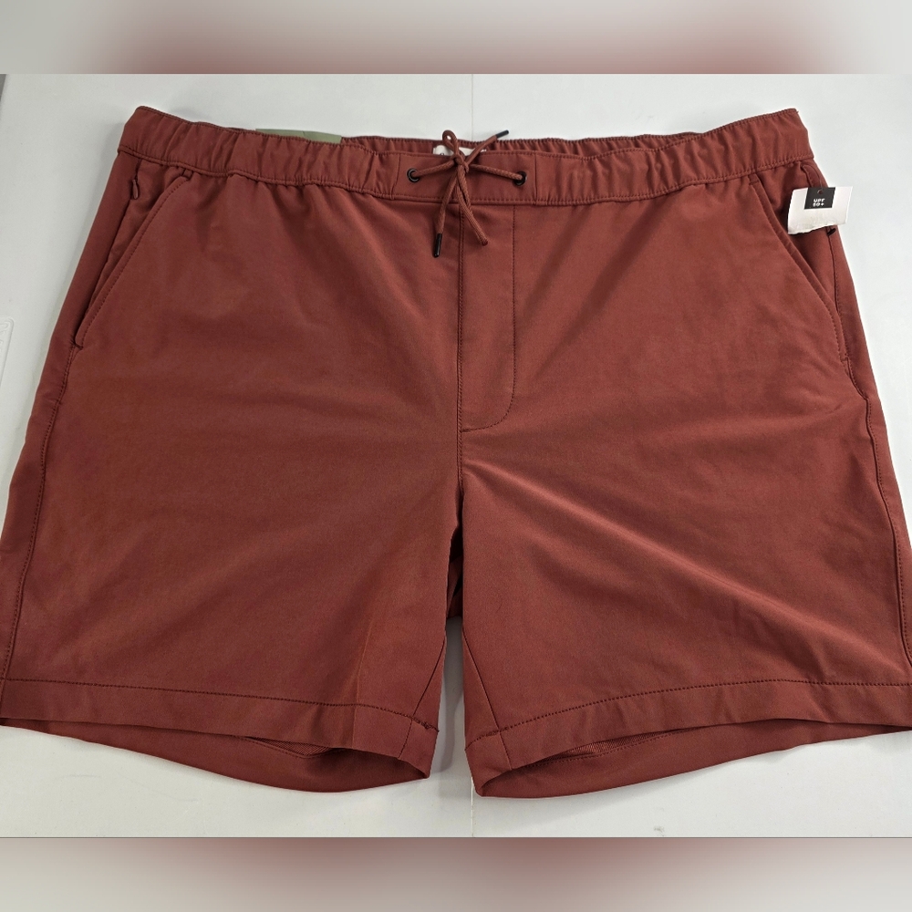 Goodfellow & Co Men's Rust Orange Drawstring Shorts Size XXL NWT U-2982